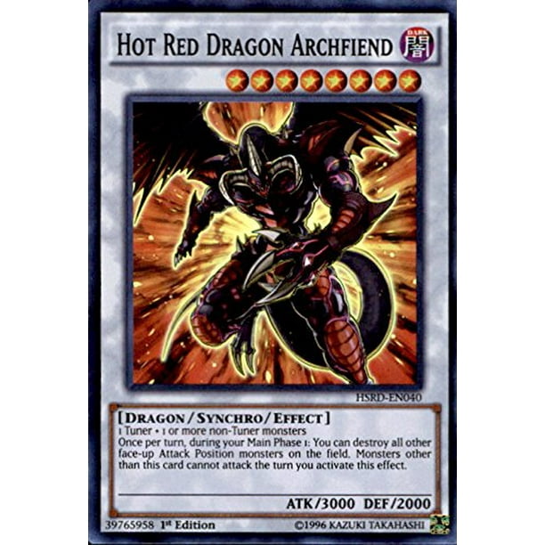 Super Rare HSRD-EN040 1st Edition Hot Red Dragon Archfiend - High-Speed Riders Yu-Gi-Oh!